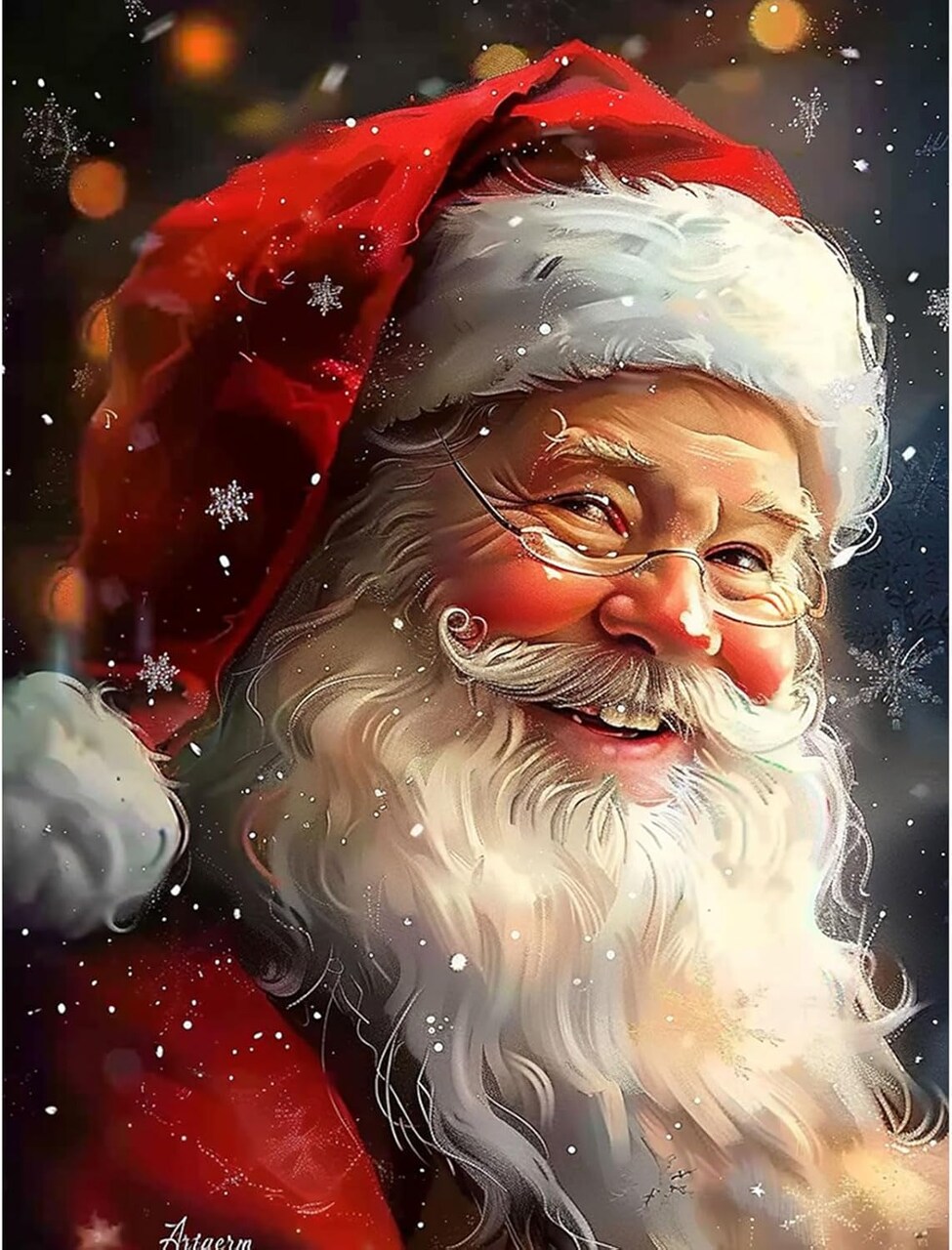 12x16 inch - Christmas Santa Claus Diamond Painting Kits for Adults (claus santa)